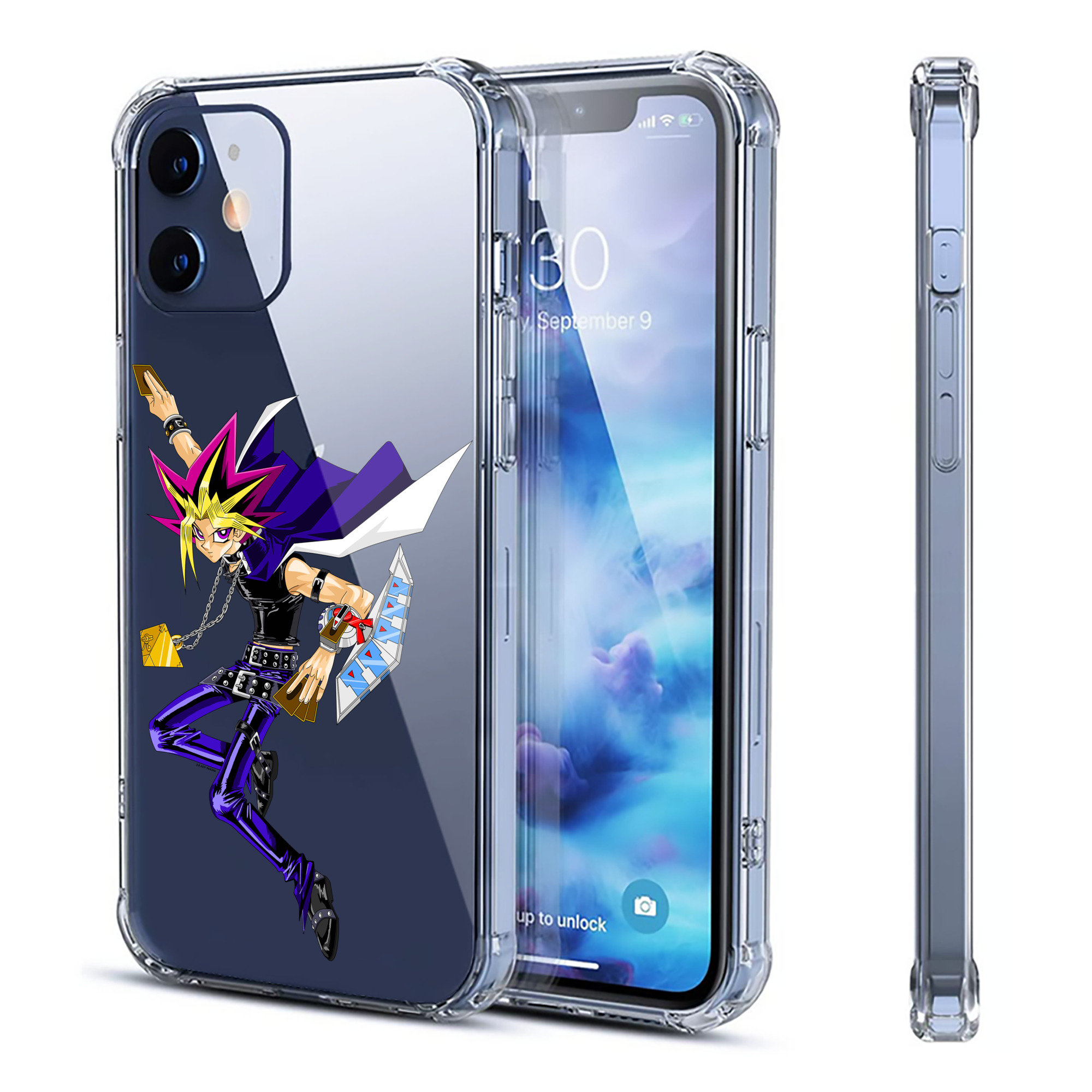 （画像用） 遊☆戯☆王 Yu-Gi-Oh! 【iPhone 12シリーズ対応】透明スマホケース（クリアソフトケース）